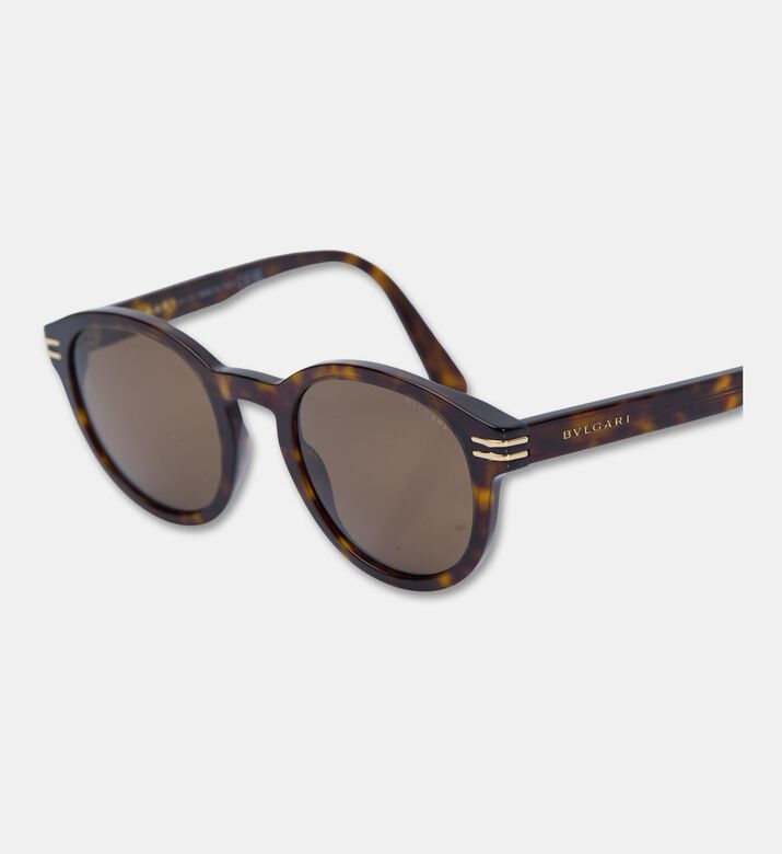 bvlgari Round Acetate Sunglasses, Brown, Packshot View