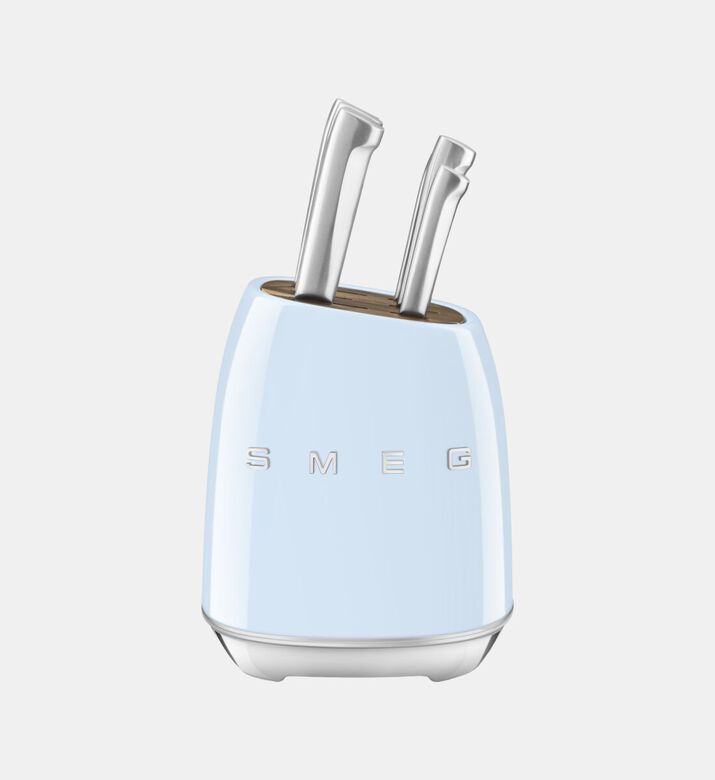 Smeg 6-piece Stainless Steel Knife Block Set, Packshot View