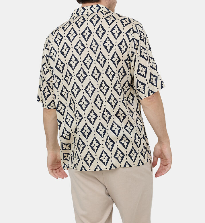 Geometric Flower Printed Shirt Geometric Flower Printed Shirt