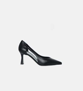 Pointed-toe Cutout-detail Pumps