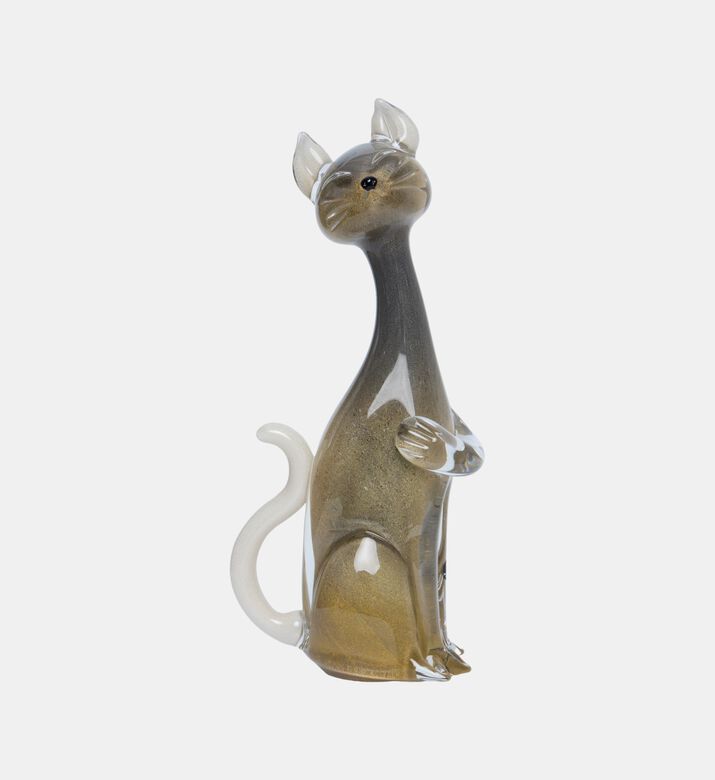 Crystal Cats Love Sculpture