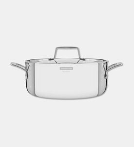 Tramontina Casserole Grano, Silver, 24-cm, Packshot View