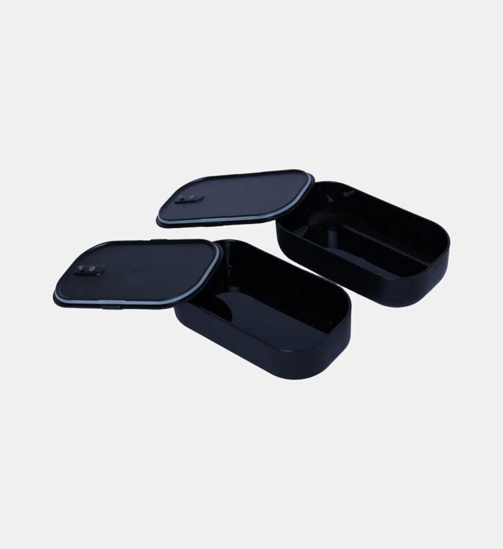 صندوق غداء لأدوات المائدة بطبعة أوراق الشجر من بين