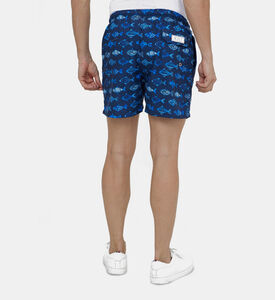 Men Aquarium Printed Swim Shorts