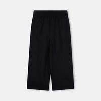 Linen Logo-embroidery Wide Leg Pants