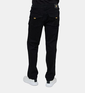 بنطال جينز قطني عالي الخصر