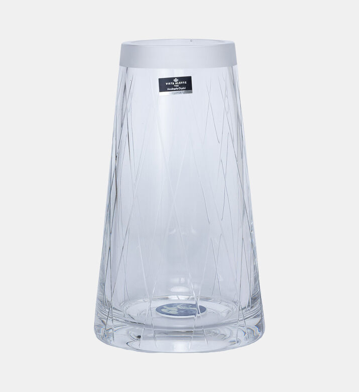 Vista Alegre Glass Etched-pattern Vase, Packshot View