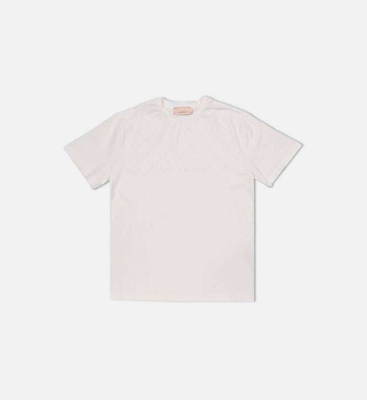 La Mia Bambina Classic Crewneck T-shirt, Ivory, 12.5y, Packshot View