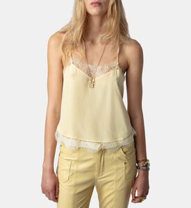 كاميسول كلودي حرير مزين بدانتيل