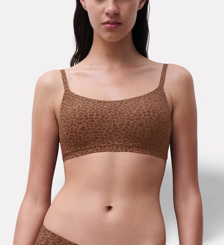 Chantelle Leopard-print Bralette, Model View