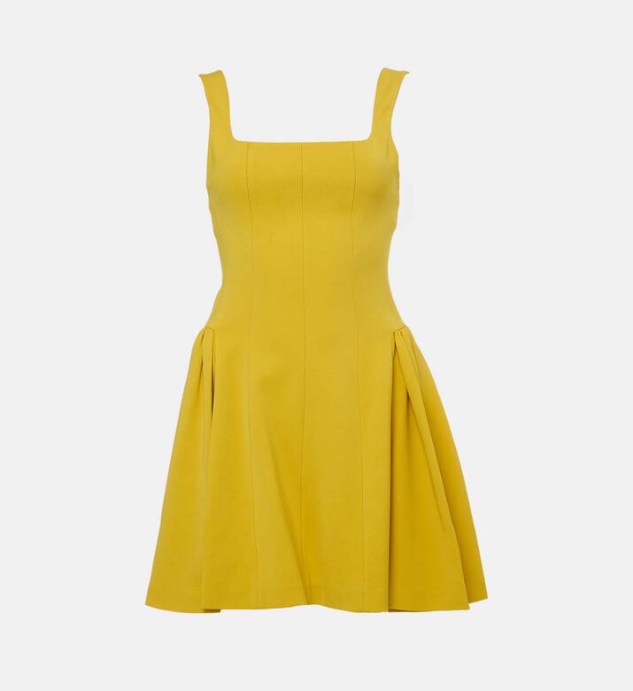 Front Seam Lines Pleated Dress Front Seam Lines Pleated Dress