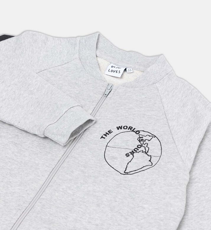 Cotton Athletic Bomber Jacket