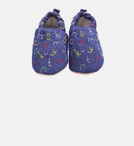 Denim Alphabet Non-slip Moccasins