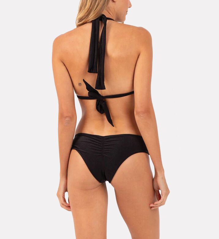 Rio De Sol Ruched-front Bikini Bottoms, Model View