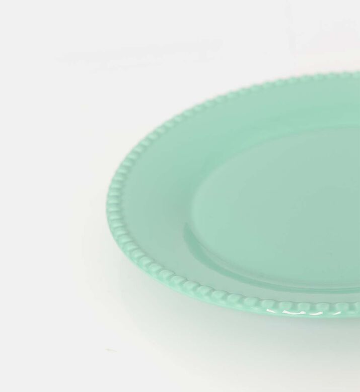 Easy Life Porcelain Painted Design Dinner Plate, Light-blue, Packshot View