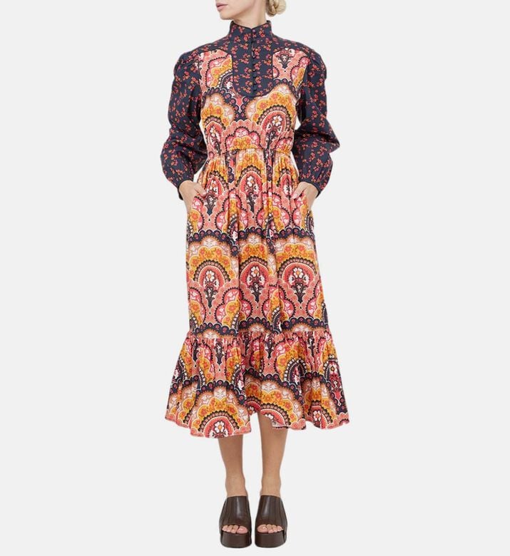Flower Fall Midi Dress Flower Fall Midi Dress