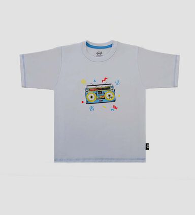Radio-print Crewneck T-shirt