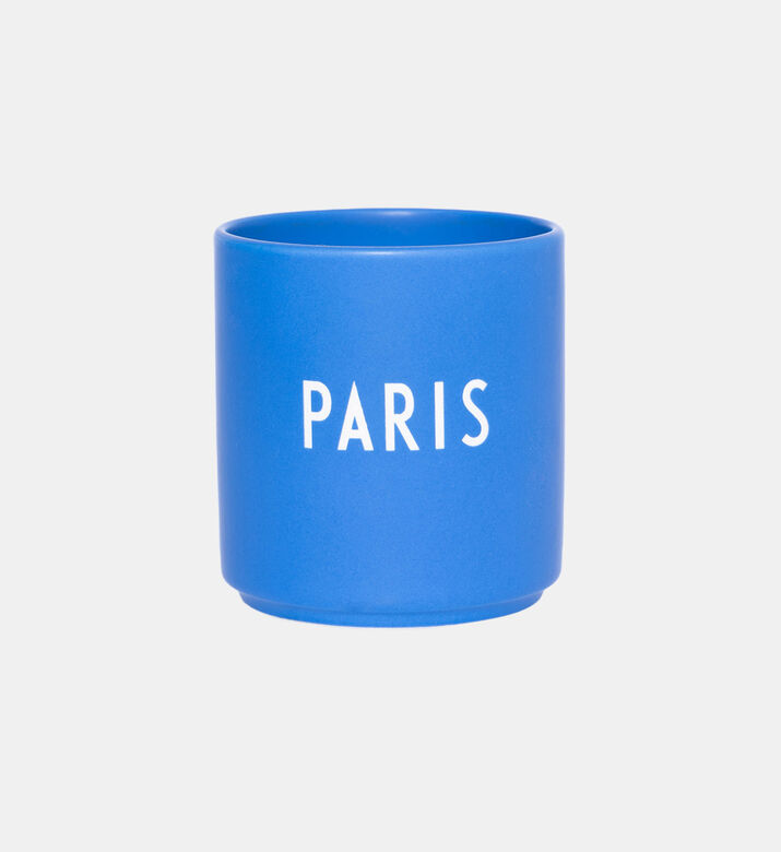 كوب باريس بورسلين مزجج منقوش 8 &times; 8.5 سم