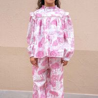 Scenic-print Two-piece Set