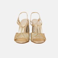 Lupita Platinum Gold Sandals