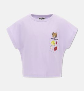 Moschino BKT Floral-embroidery Printed Bear T-shirt, Packshot View