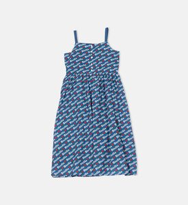 فستان بطبعة شعار عل كامله