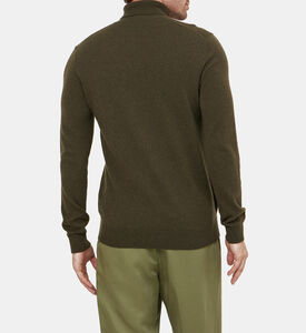 كنزة ناشرول محبوكة بياقة عالية