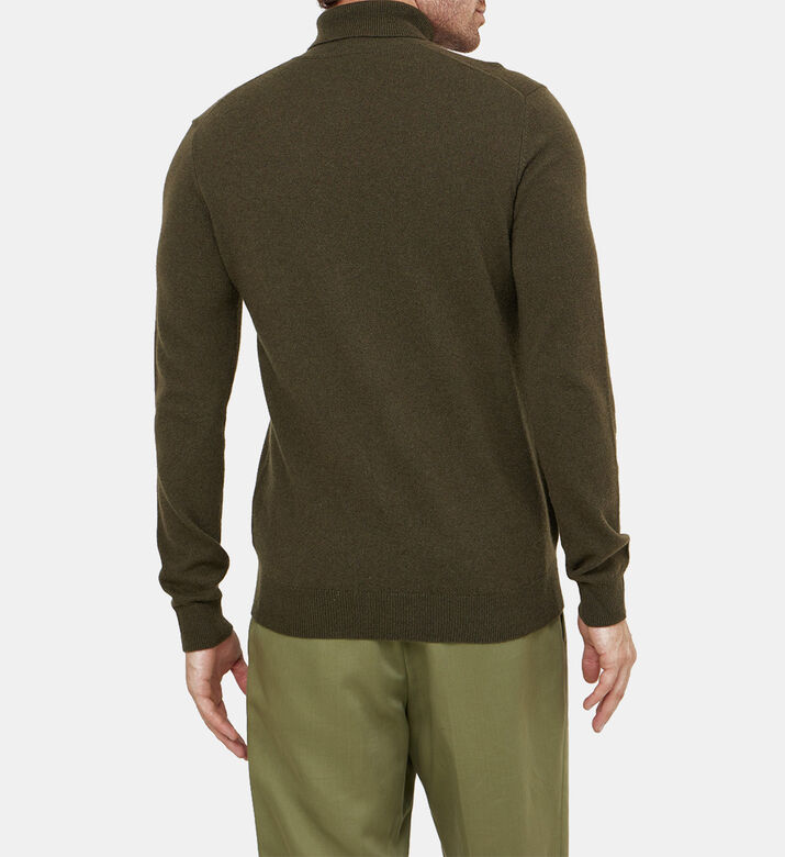 كنزة ناشرول محبوكة بياقة عالية