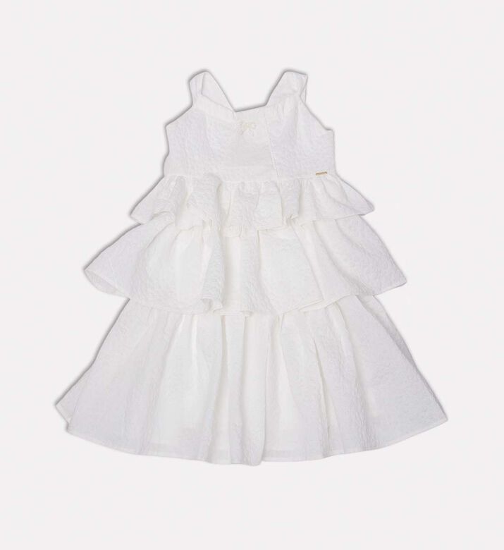 Ruffle-detail Sleeveless Flared Dress