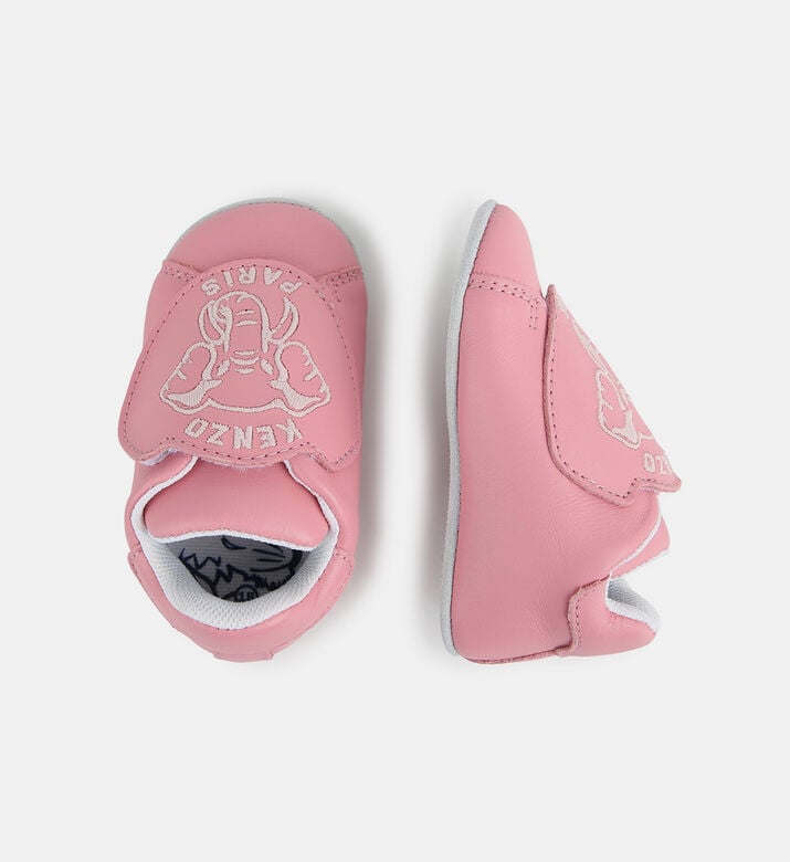 Embroidered Leather Slippers