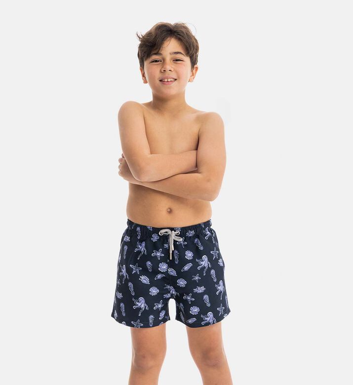 Mini Navy Aquatica Swim Shorts
