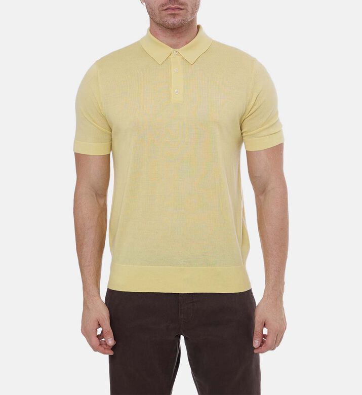 Button Placket Short-sleeve Polo Shirt
