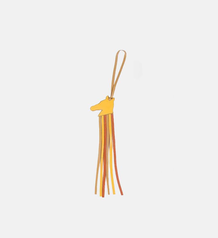 Leather Fringe Horse Charm