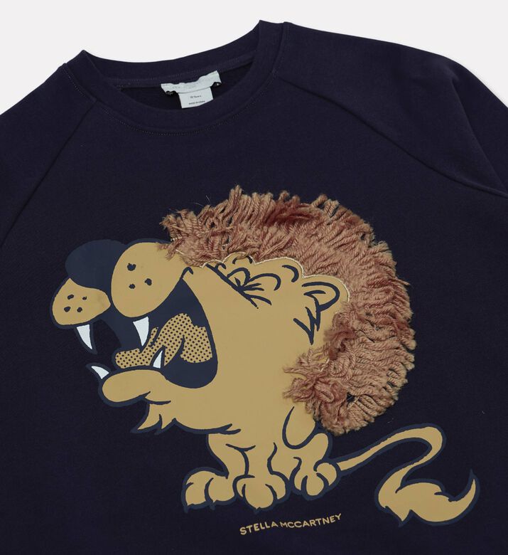 Stella McCartney Lion Appliqu&eacute; Cotton Sweatshirt, Packshot View