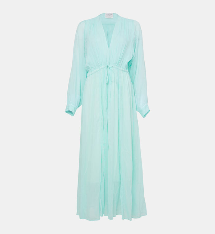 Silk Cotton Voile Maxi Dress