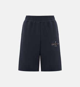 Casual Embroidered Logo Short
