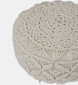 Home Deco and More Locha Hand-knotted Stool, Packshot View