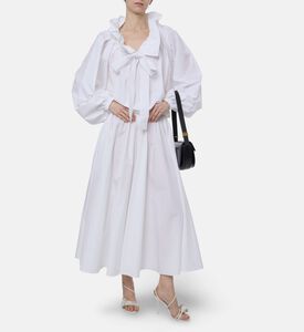 Patou Elasticated-waist Midi Skirt, Model View