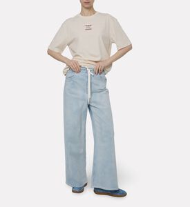 MM6 Drawstring Closure Wide-leg Pants, Model View