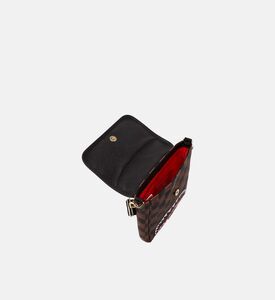 حقيبة كتف سلينغ غير رسمية بنقشة مربعات