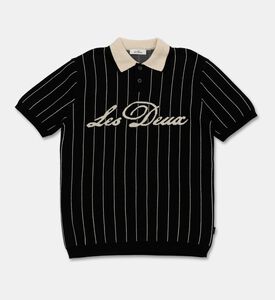 Les Deux Pinstripe Short-sleeve Polo Shirt, Packshot View