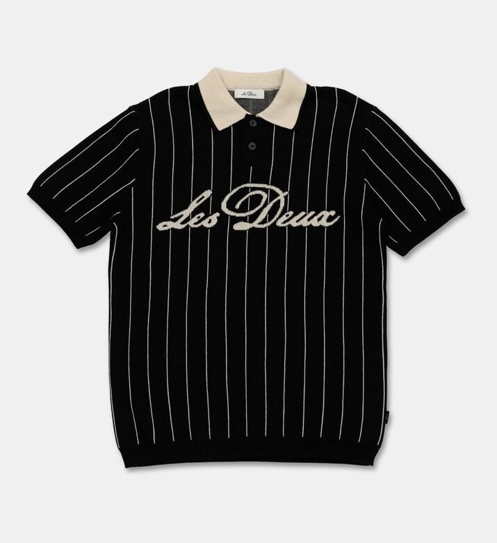 Les Deux Pinstripe Short-sleeve Polo Shirt, Packshot View