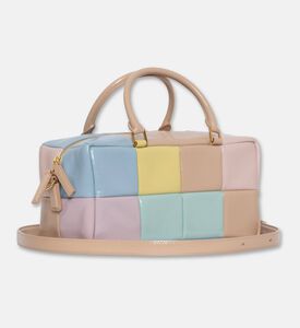 Mlouye Grid Leather Quilted Pattern Bag, Multicolor, Packshot View