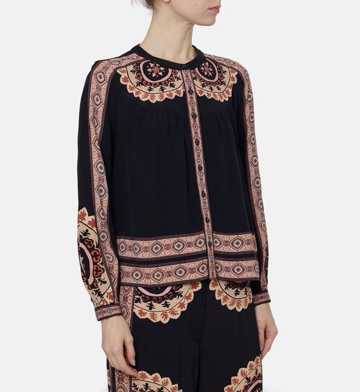 Ba and Sh Printed Long-sleeve Shirt, Model View