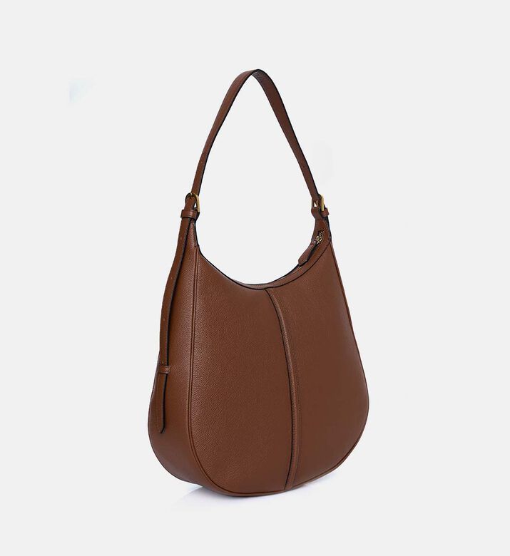 Leather Oversized Crescent Bag