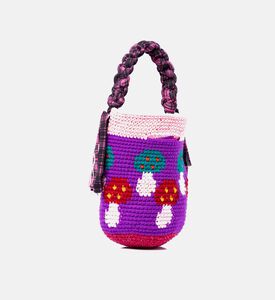 حقيبة كروشيه بشكل فطر