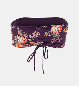 Dark Grape Bandy Bandeau Bikini Top