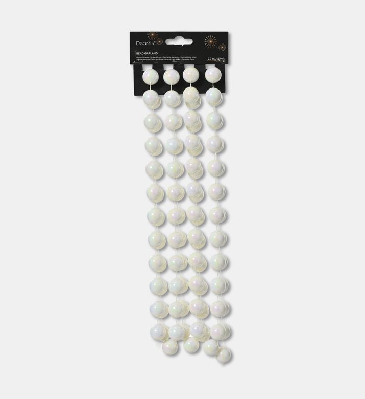 Kaemingk Garland Bead Xxl, White, Packshot View