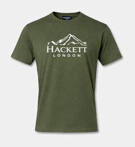 Hackett London Heritage Logo-print Crewneck T-shirt, Green, S, Packshot View