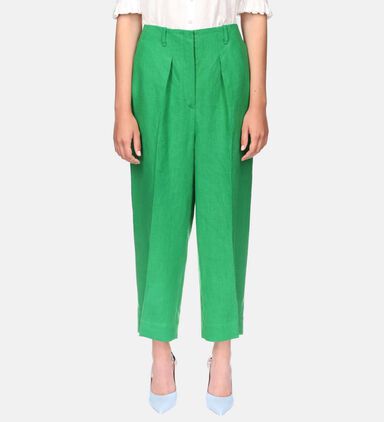 Eva Linen Buttoned Ankles Pants